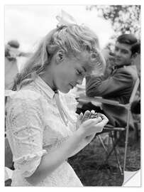 Wandsticker Romy Schneider, Christine, 1958