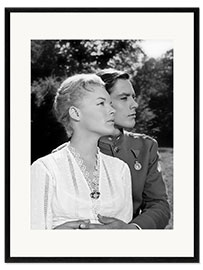 Framed art print Romy Schneider and Alain Delon, Christine, 1958