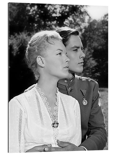 Gallery print Romy Schneider and Alain Delon, Christine, 1958