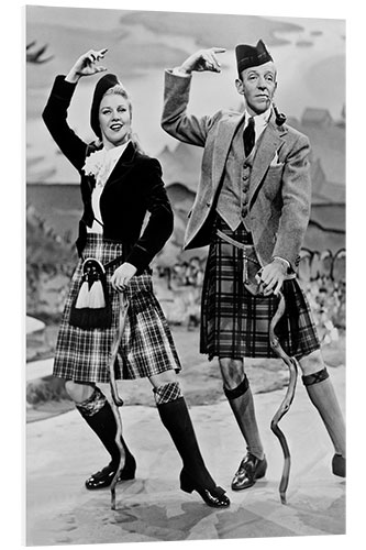 Print på skumplade Ginger Rogers And Fred Astaire, The Barkleys Of Broadway, 1949