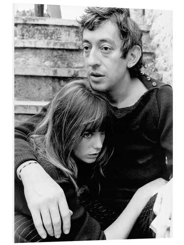 Obraz na PCV Jane Birkin and Serge Gainsbourg, 1970