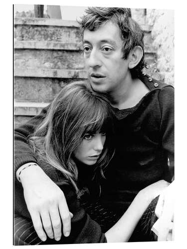 Quadro em plexi-alumínio Jane Birkin and Serge Gainsbourg, 1970