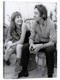 Quadro em tela  Jane Birkin and Serge Gainsbourg, 1970