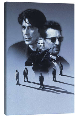 Canvas print Al Pacino and Robert de Niro, Heat, 1995