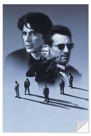 Sticker mural Al Pacino and Robert de Niro, Heat, 1995