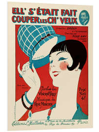 Tableau en PVC Cover for the music score, 'She had her hair cut', 1924