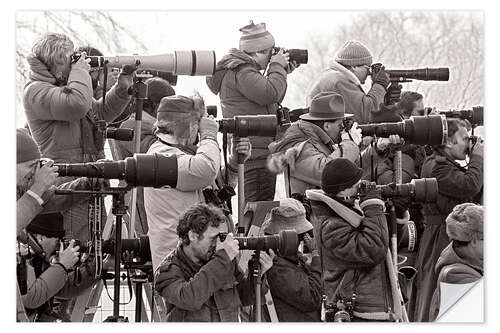 Sticker mural Photojournalists document a spy swap in West Berlin, 1986