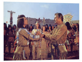 Foam board print Pierre Brice and Lex Barker, 'Winnetou Part 1', 1963