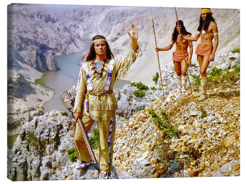 Lerretsbilde Pierre Brice (Winnetou), The Treasure In The Silver Lake