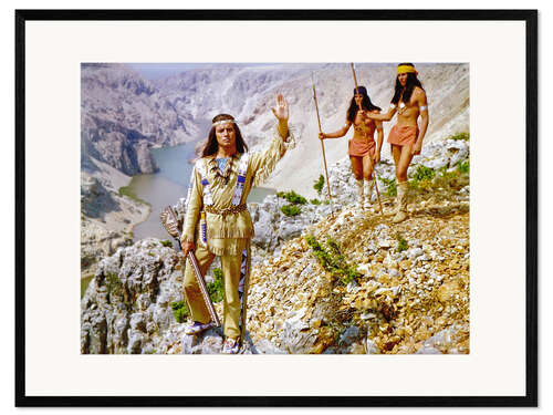 Innrammet kunsttrykk Pierre Brice (Winnetou), The Treasure In The Silver Lake