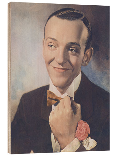 Holzbild Fred Astaire Portrait