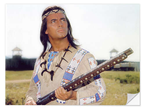 Vinilo para la pared Pierre Brice (Winnetou), 'Old Shatterhand', 1964