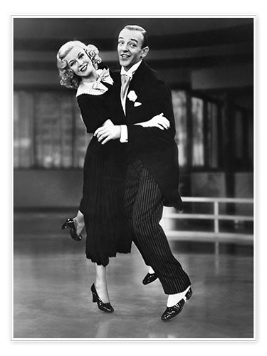 Poster Ginger Rogers und Fred Astaire