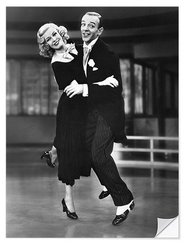 Wall sticker Ginger Rogers and Fred Astaire