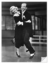 Wandsticker Ginger Rogers und Fred Astaire