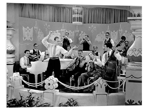 Foam board print Fred Astaire and his Orchestra