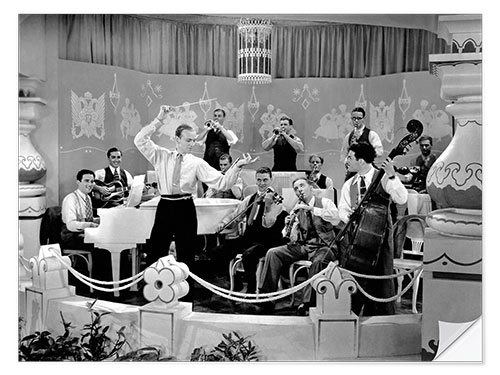 Wandsticker Fred Astaire und sein Orchester