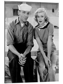 Aluminium print Fred Astaire and Ginger Rogers