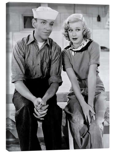 Leinwandbild Fred Astaire und Ginger Rogers