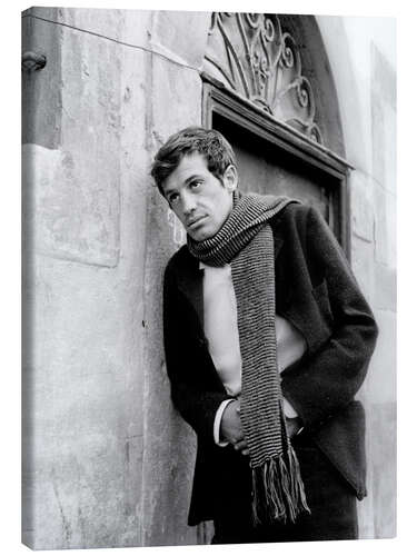 Leinwandbild Jean-Paul Belmondo, 'Das Haus in der Via Roma', 1961