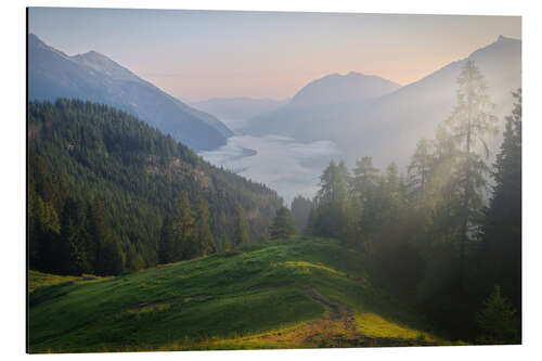 Stampa su alluminio Lake in the fog