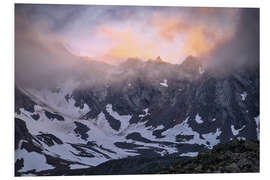 Foam board print Alps twilight