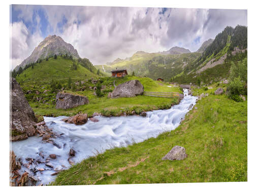 Acrylglasbild Auf der Alm