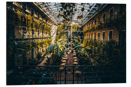 Magnettafel Cafe im Hinterhof von Budapest