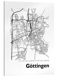 Gallery Print Stadtplan von Göttingen