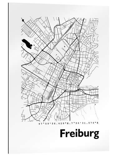 Galleriataulu City map of Freiburg im Breisgau