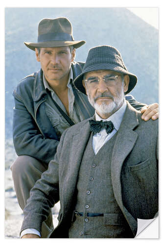 Wandsticker Indiana Jones: Harrison Ford und Sean Connery