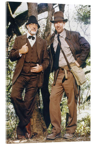 Acrylic print Indiana Jones: Sean Connery and Harrison Ford