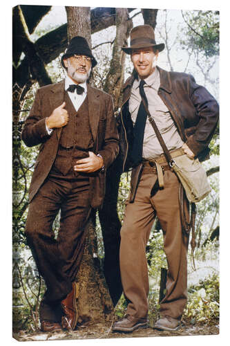 Lienzo Indiana Jones: Sean Connery and Harrison Ford