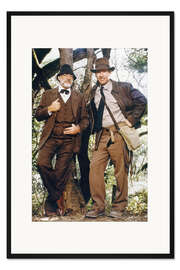 Gerahmter Kunstdruck Indiana Jones: Sean Connery und Harrison Ford