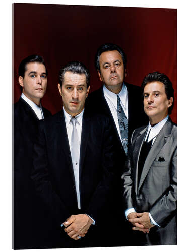 Acrylglasbild Goodfellas: Ray Liotta, Robert De Niro, Paul Sorvino und Joe Pesci