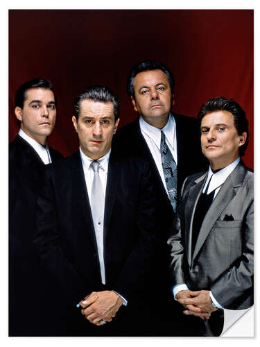 Sticker mural Les Affranchis: Ray Liotta, Robert De Niro, Paul Sorvino et Joe Pesci