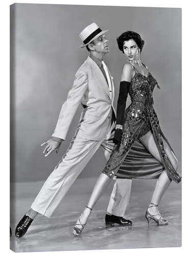 Quadro em tela Fred Astaire and Cyd Charisse, The Band Wagon 1953