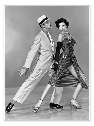 Poster Fred Astaire and Cyd Charisse, The Band Wagon 1953