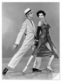 Sticker mural Fred Astaire and Cyd Charisse, The Band Wagon 1953