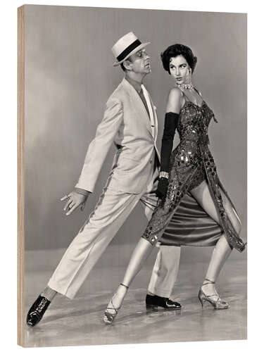 Holzbild Fred Astaire und Cyd Charisse, The Band Wagon 1953