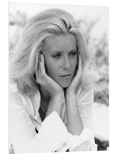 Foam board print Catherine Deneuve, La Cagna, 1971