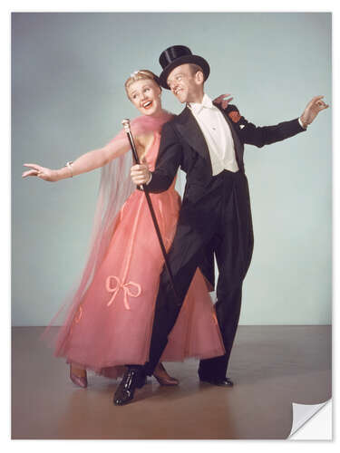 Selvklæbende plakat Ginger Rogers and Fred Astaire, The Barkleys off Broadway 1949