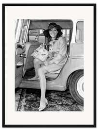 Gerahmter Kunstdruck Schauspielerin Anna Karina