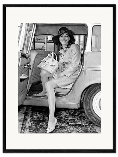 Impresión de arte enmarcada Actress Anna Karina