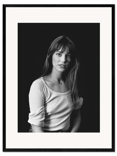 Kunsttryk i ramme Jane Birkin, 1970