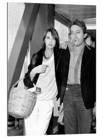 Gallery Print Jane Birkin mit Korb und Serge Gainsbourg