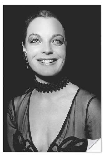 Naklejka na ścianę Romy Schneider, film premiere of "Les Choses De La Vie", 1970