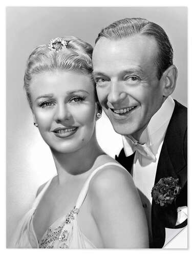 Wandsticker Ginger Rogers und Fred Astaire, Die Barkleys vom Broadway 1949