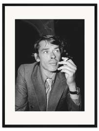 Gerahmter Kunstdruck Sänger Jacques Brel beim Cannes Festival, 1972