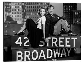 Tableau en aluminium Judy Garland And Mickey Rooney, Babes On Broadway 1941